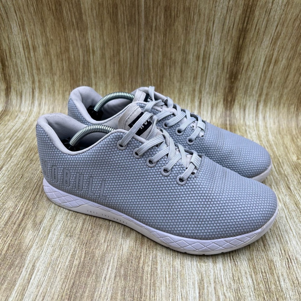 NOBULL Superfabric Trainers Women's 8.5 Grey SuperFabric Low Top Sneakers Shoes